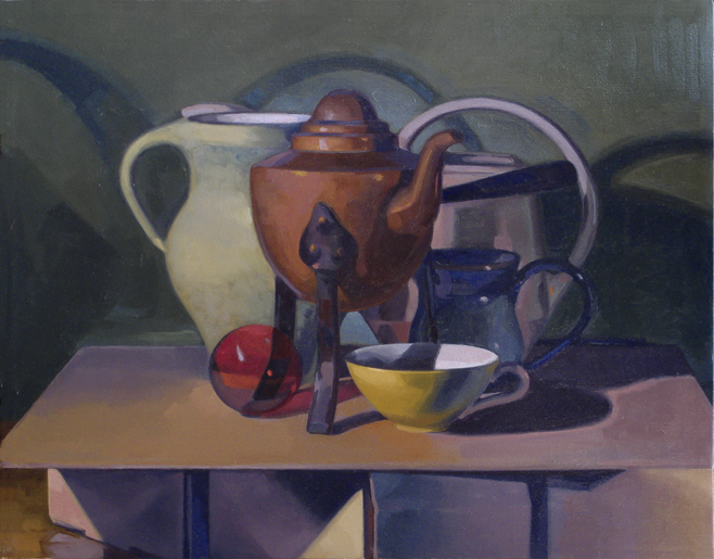 Still Life with Coffee pot &  Jug